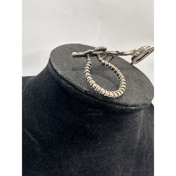 Artisan Handmade Womens Bar Ring 6 Sterling Silver Ethiopian Opal Unique - Picture 16 of 16